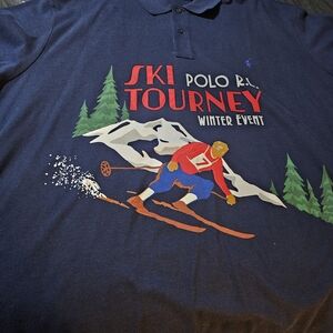 Polo Ralph Lauren Navy Ski Tourney Polo Shirt